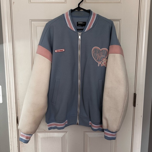 Blue varsity jacket - Picture 1 of 3